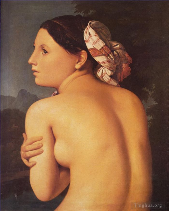 Jean-Auguste-Dominique Ingres Ölgemälde - Halbfigur eines Badenden