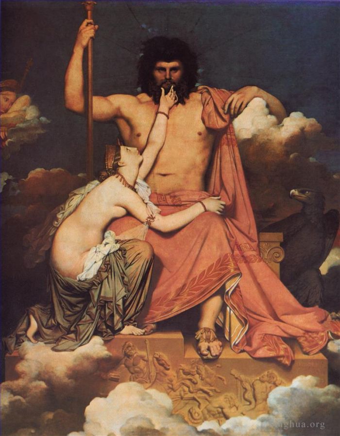 Jean-Auguste-Dominique Ingres Ölgemälde - Jupiter und Thetis