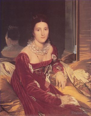Jean-Auguste-Dominique Ingres Werk - Madame de Senonnes