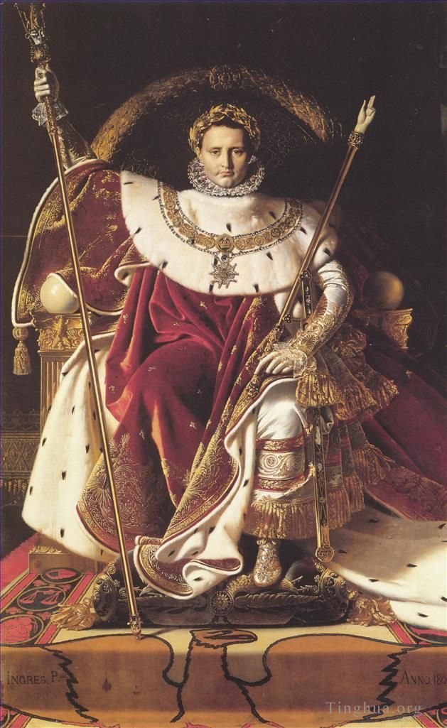 Jean-Auguste-Dominique Ingres Ölgemälde - Napoleon I. auf seinem Kaiserthron