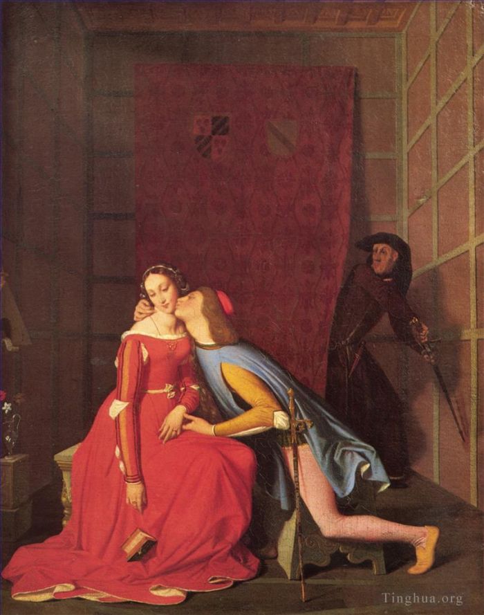 Jean-Auguste-Dominique Ingres Ölgemälde - Paolo und Francesca 1819