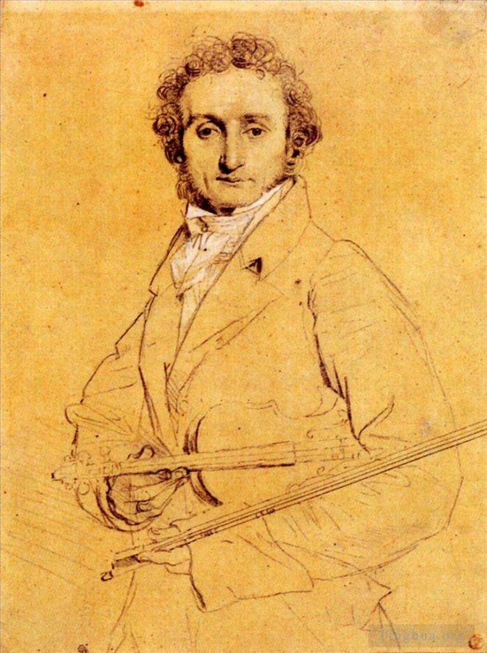 Jean-Auguste-Dominique Ingres Andere Malerei - Niccolo Paganini