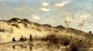 Jean-Baptiste-Camille Corot Werk - Eine Düne in Dünkirchen