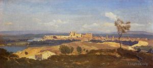 Jean-Baptiste-Camille Corot Werk - Avignon von Villenueve les Avignon aus gesehen