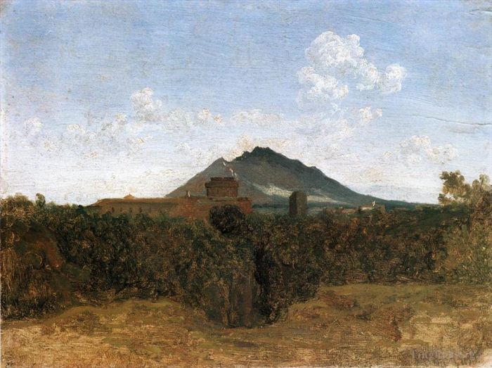 Jean-Baptiste-Camille Corot Ölgemälde - Civita Castellana und Monte Soracte