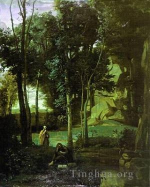 Jean-Baptiste-Camille Corot Werk - Democrito e gli Abderiti 1841