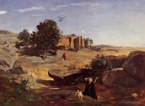 Jean-Baptiste-Camille Corot Werk - Hagar in der Wildnis