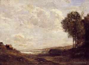 Jean-Baptiste-Camille Corot Werk - Landschaft am See