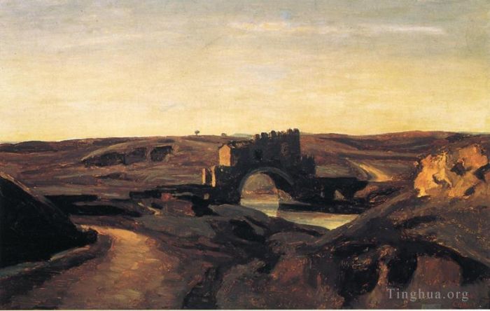 Jean-Baptiste-Camille Corot Ölgemälde - Ponte Nomentano