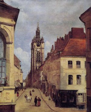 Jean-Baptiste-Camille Corot Werk - Der Glockenturm von Douai