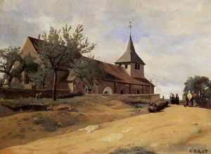 Jean-Baptiste-Camille Corot Werk - Die Kirche in Lormes
