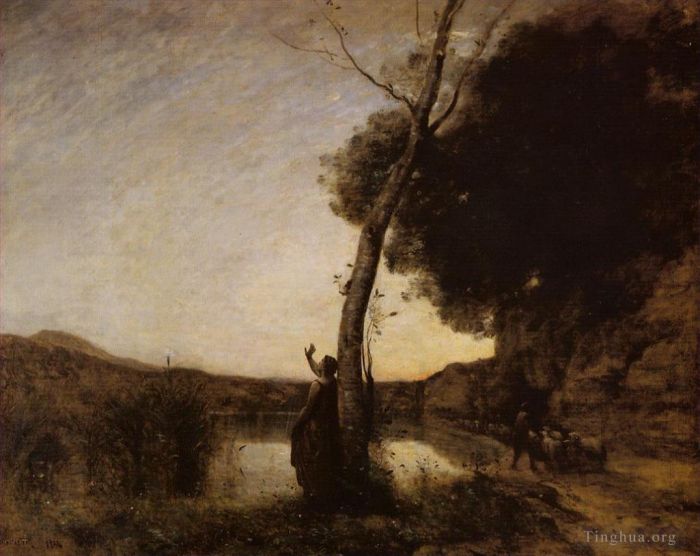 Jean-Baptiste-Camille Corot Ölgemälde - Der Abendstern