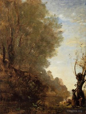 Jean-Baptiste-Camille Corot Werk - Die glückliche Insel