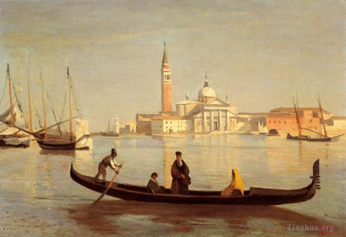Jean-Baptiste-Camille Corot Ölgemälde - Venedig