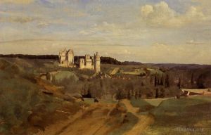 Jean-Baptiste-Camille Corot Werk - Ansicht von Pierrefonds