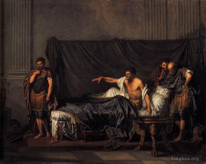 Jean-Baptiste Greuze Ölgemälde - Septimius Severus und Caracalla