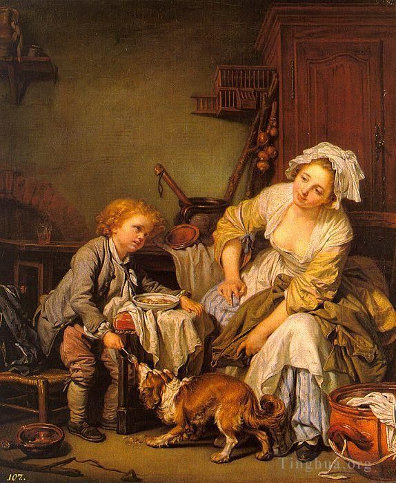 Jean-Baptiste Greuze Ölgemälde - Das verwöhnte Kind