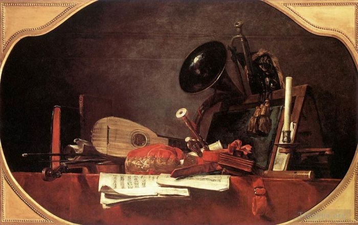 Jean-Baptiste-Simeon Chardin Ölgemälde - Attribute der Musik