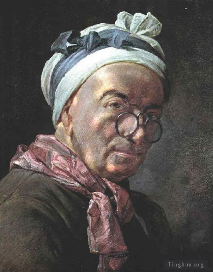 Jean-Baptiste-Simeon Chardin Ölgemälde - Selbstporträt
