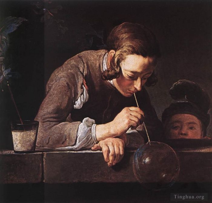 Jean-Baptiste-Simeon Chardin Ölgemälde - Die Seifenblase