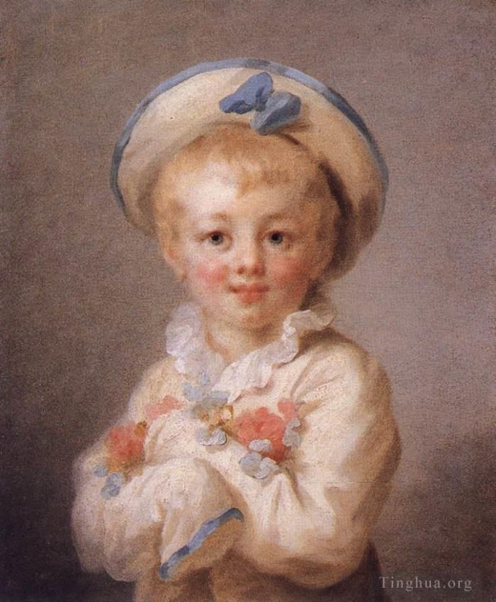 Jean-Honore Fragonard Ölgemälde - Ein Junge als Pierrot