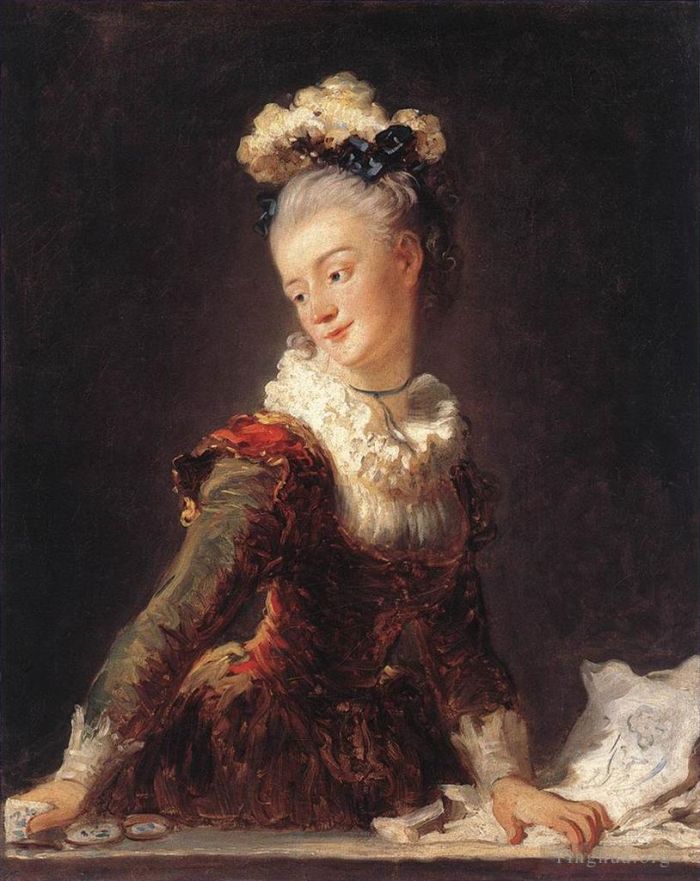 Jean-Honore Fragonard Ölgemälde - Marie Madeleine Guimard Tänzerin