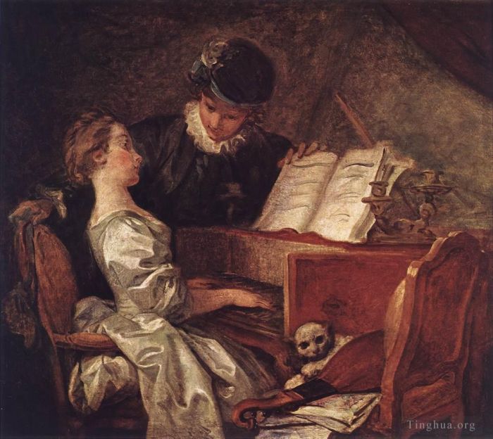 Jean-Honore Fragonard Ölgemälde - Musikstunde