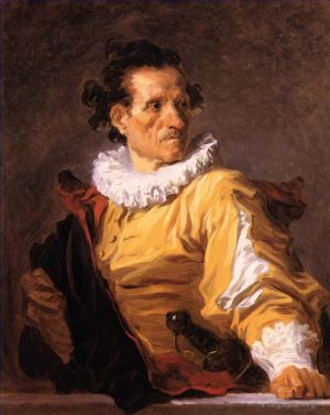 Jean-Honore Fragonard Werk - Porträt eines Mannes namens Krieger