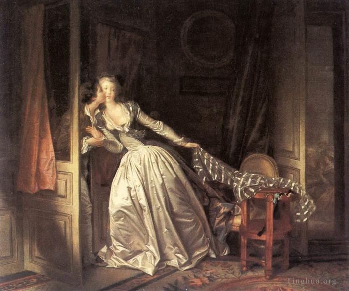 Jean-Honore Fragonard Ölgemälde - Der gestohlene Kuss