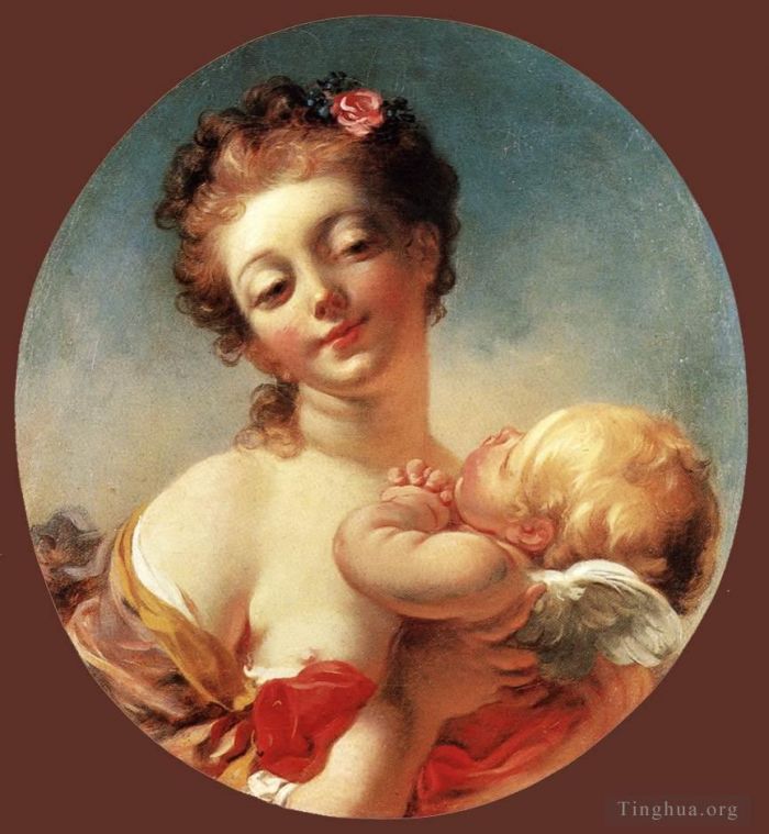Jean-Honore Fragonard Ölgemälde - Venus und Amor