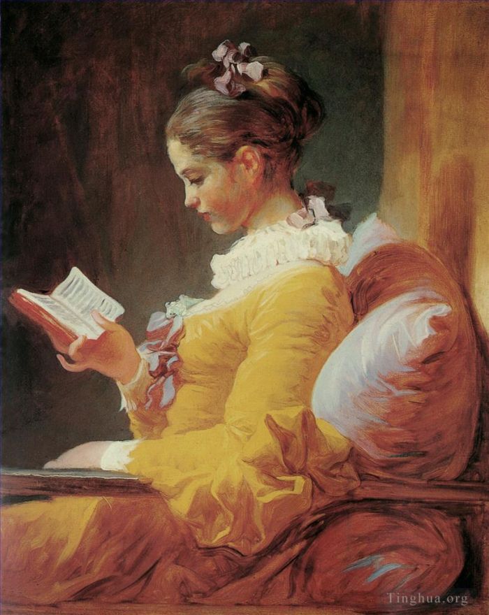 Jean-Honore Fragonard Ölgemälde - Junges Mädchen liest