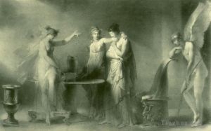 Jean-Honore Fragonard Werk - Psyche und ihre beiden Schwestern