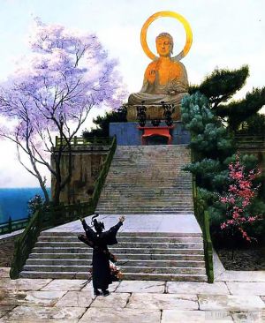 Jean-Leon Gerome Werk - Ein Japaner fleht eine Gottheit an
