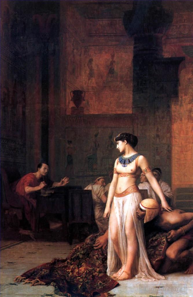 Jean-Leon Gerome Ölgemälde - Kleopatra vor Cäsar