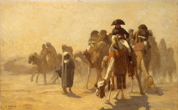 Jean-Leon Gerome Ölgemälde - Napoleon und sein Generalstab in Ägypten
