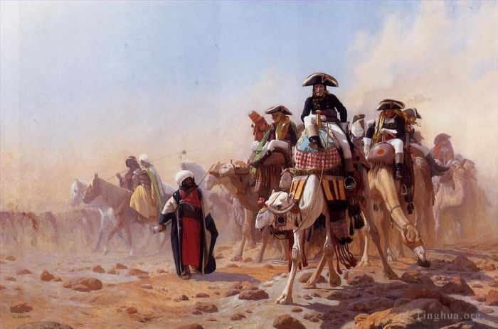 Jean-Leon Gerome Ölgemälde - Napoleon und sein Generalstab Araber