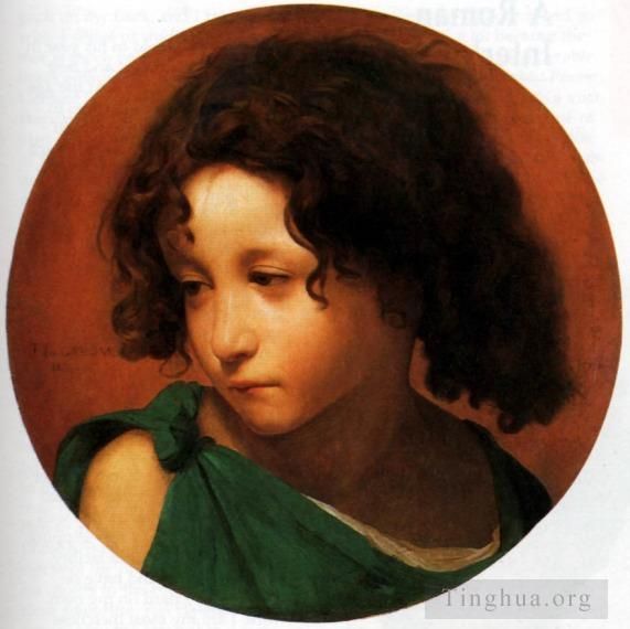 Jean-Leon Gerome Ölgemälde - Porträt eines kleinen Jungen