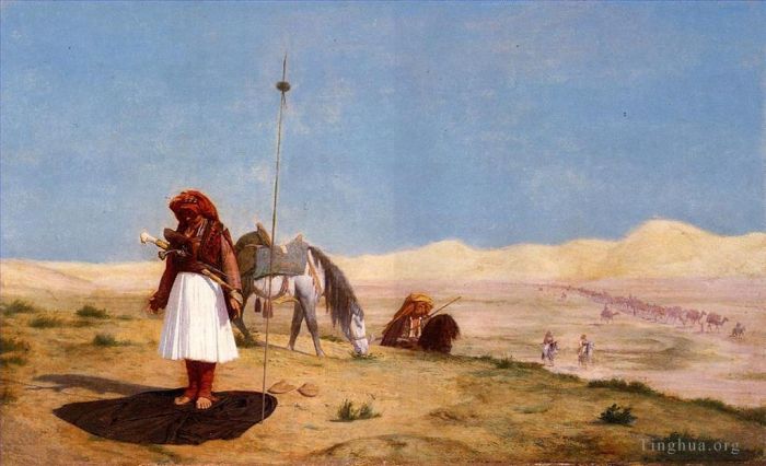 Jean-Leon Gerome Ölgemälde - Gebet in der Wüste