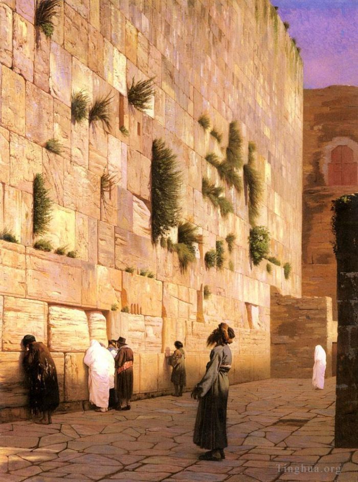 Jean-Leon Gerome Ölgemälde - Salomonenmauer Jerusalem