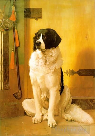 Jean-Leon Gerome Ölgemälde - Studie eines Hundes
