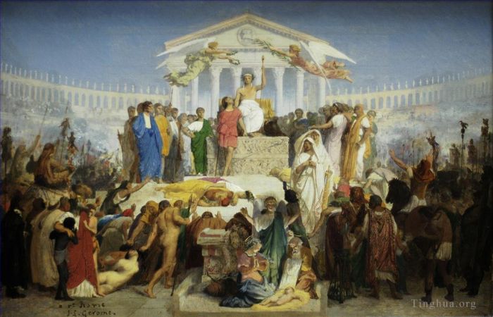 Jean-Leon Gerome Ölgemälde - Das Zeitalter von Augustus, der Geburt Christi, griechisch-arabisch