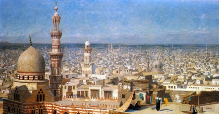 Jean-Leon Gerome Ölgemälde - Ansicht von Kairo