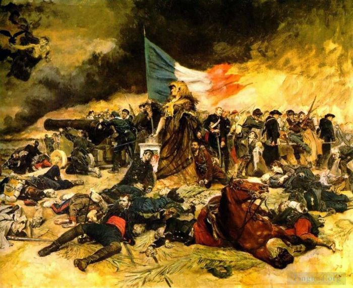 Jean-Louis Ernest Meissonier Ölgemälde - Die Belagerung von Paris 1870