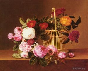 Johan Laurentz Jensen Werk - Danish Basket Roses Ledg