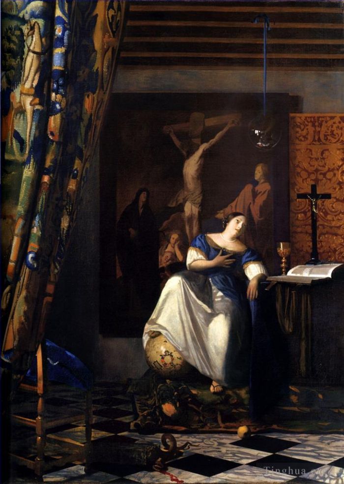 Johan Vermeer Ölgemälde - Allegorie des Glaubens