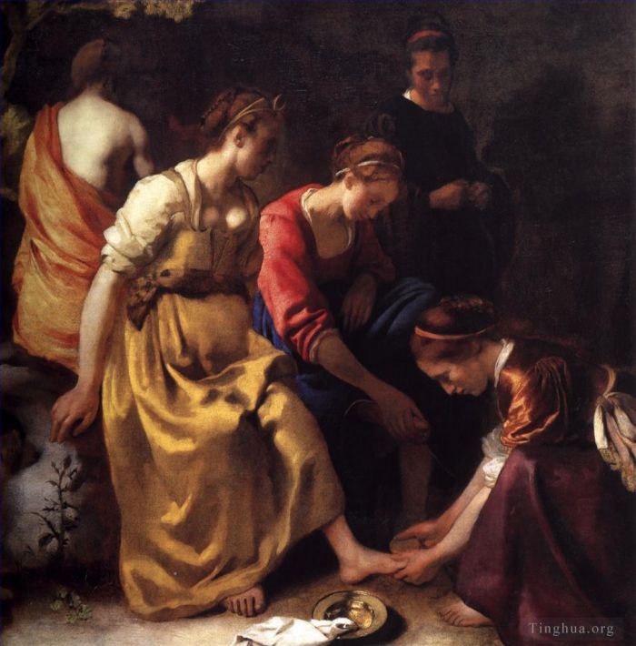 Johan Vermeer Ölgemälde - Diana und ihre Gefährten