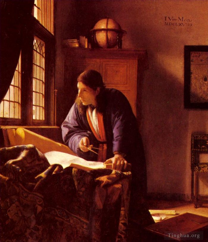 Johan Vermeer Ölgemälde - Der Geograph