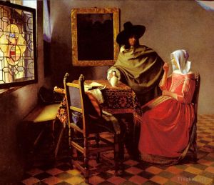Johan Vermeer Werk - Das Glas Wein