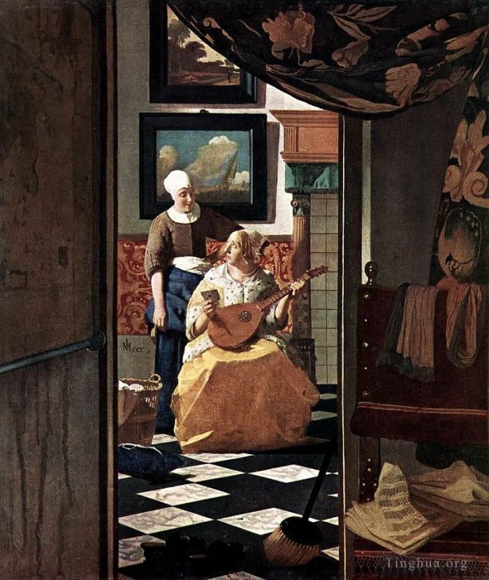 Johan Vermeer Ölgemälde - Der Liebesbrief