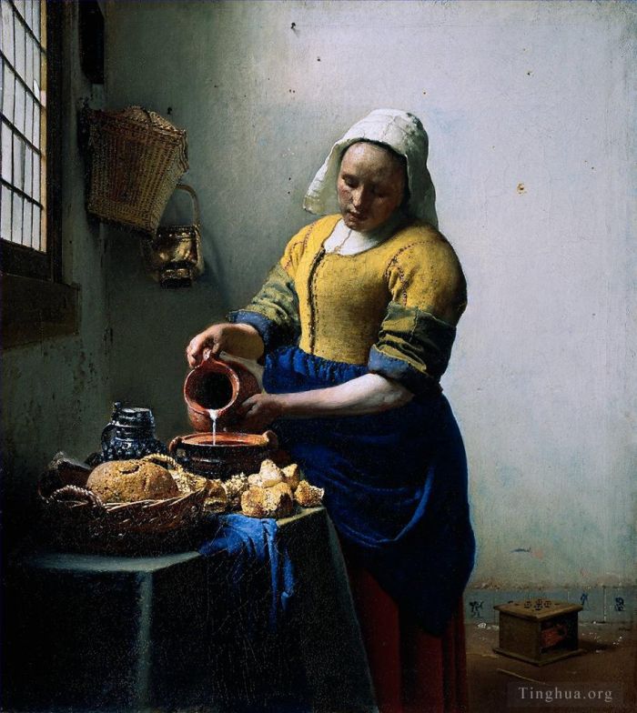Johan Vermeer Ölgemälde - Die Milchmagd